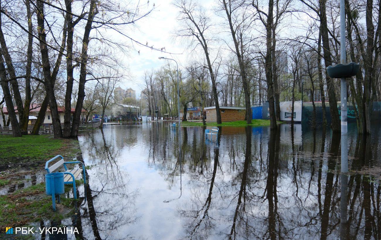 Киев затопило сегодня видео