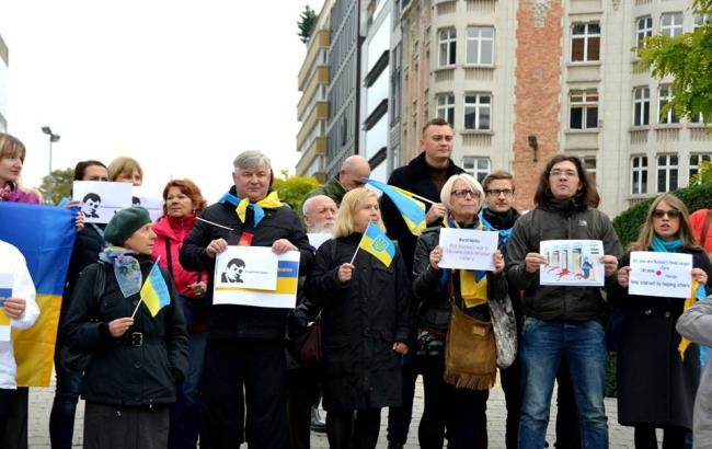 У Брюсселі пройшла демонстрація проти агресії РФ в Україні