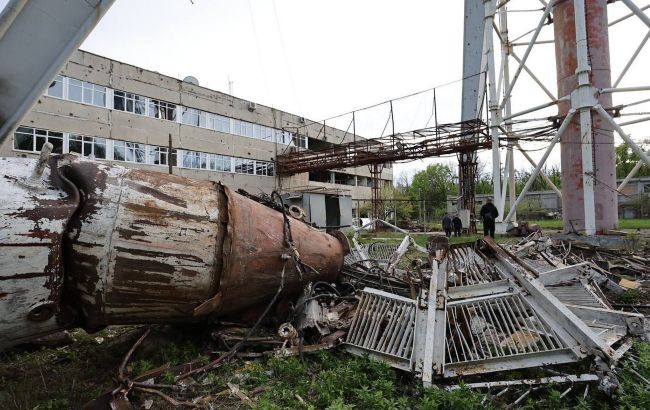 Удар по телевежі Харкова. В ОВА розповіли про наслідки влучання (фото)