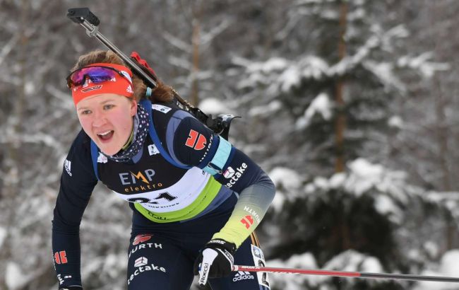 Німкеня Гротіан меремогла в гонці переслідування на чемпіонаті Європи з біатлону