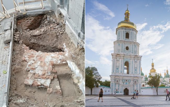 Нова київська таємниця: біля стін Софійського собору знайшли залишки загадкової будівлі (фото)