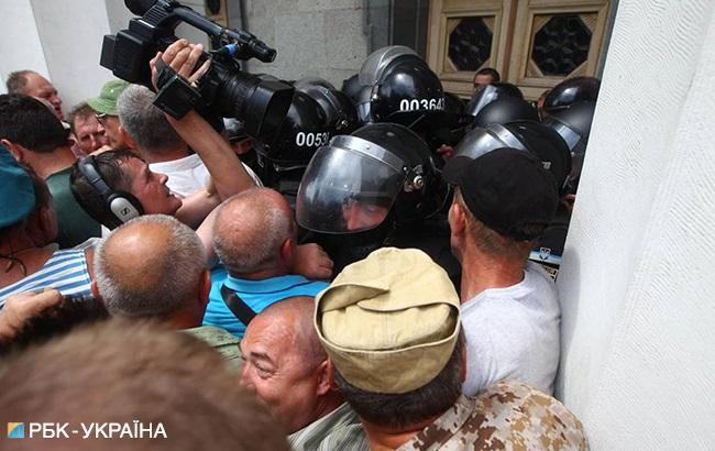 Поліція затримала другого активіста під Радою