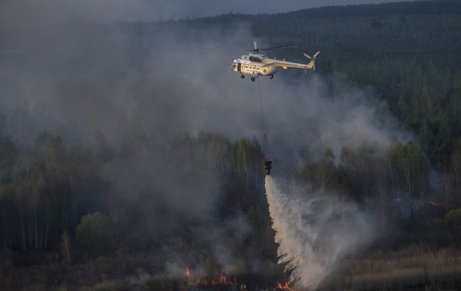 Під Чорнобилем продовжують гасити пожежу, - ДСНС