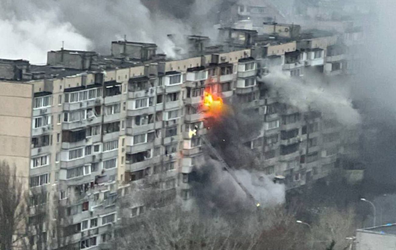 Ракетная атака 2 января - удар по дому в Соломенском районе, фото | РБК  Украина