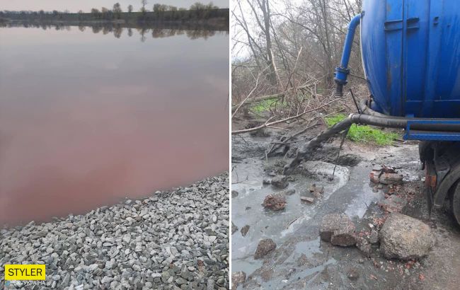 Под Днепром водоем стал ало-красным от крови погибших животных: кто творит беспредел