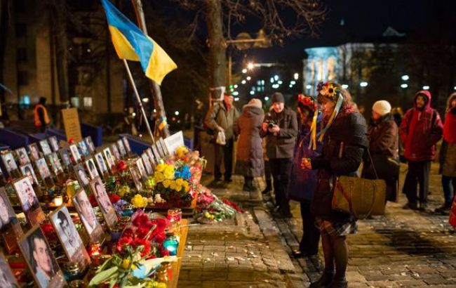 Годовщина расстрела Майдана: Украина почитает память Небесной сотни