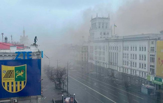 У Харкові крилата ракета влучила біля будівлі міської ради