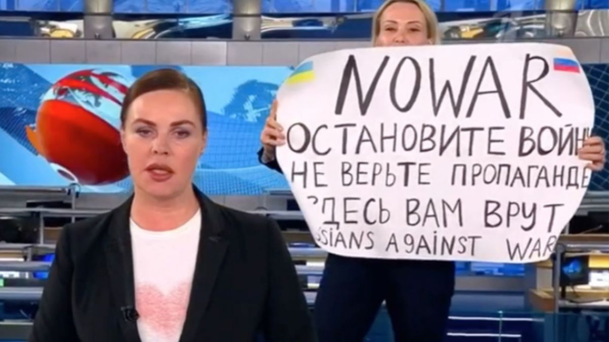 На Первом канале призвали остановить войну России против Украины - видео |  Стайлер