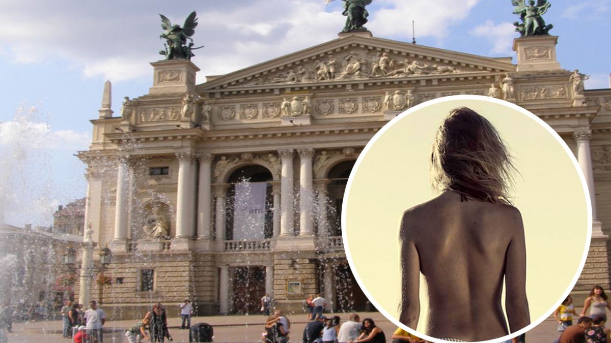 Обнаженная женщина во Львове купалась в фонтане и убегала от полиции -  видео | Стайлер