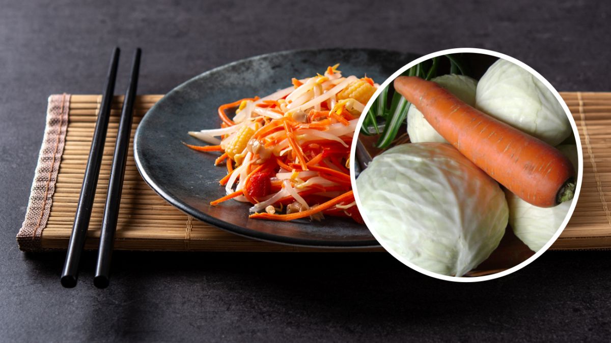 Закуска из капусты с морковью по-корейски