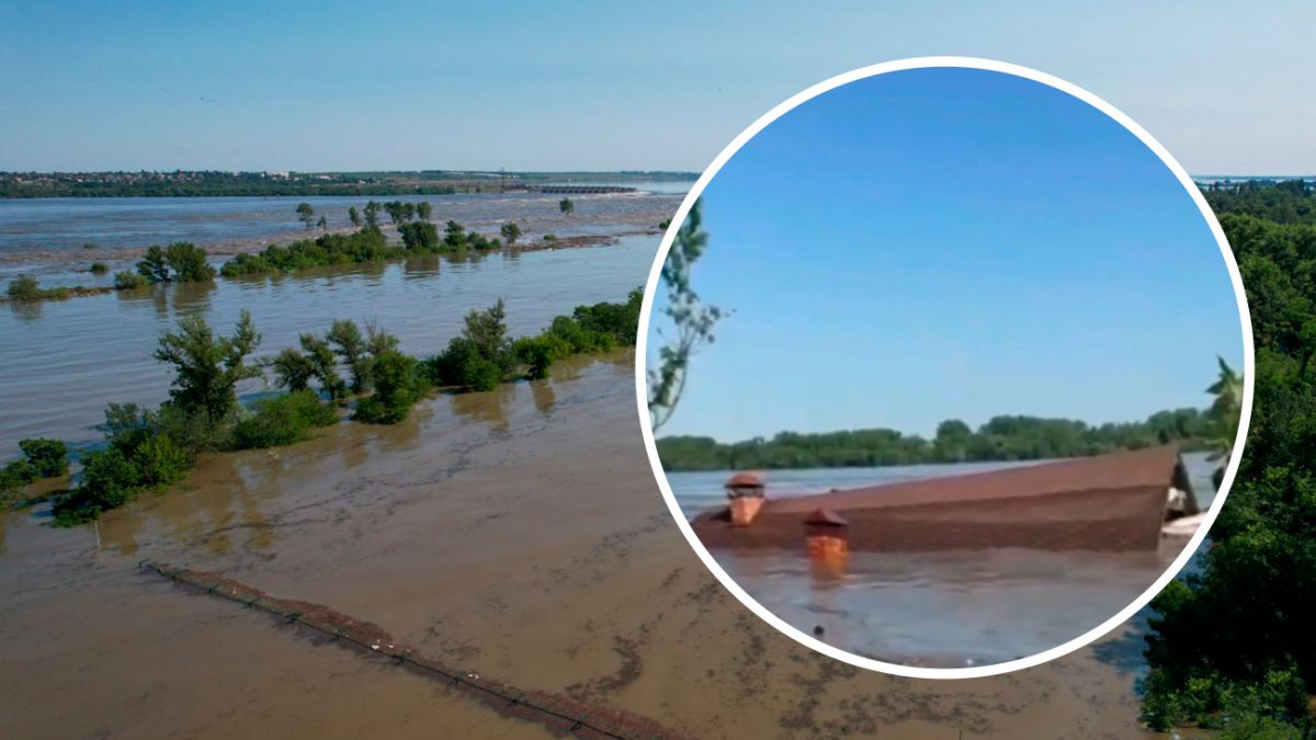 Каховская ГЭС взорвана - вода сносит дома под Херсоном | Новости РБК Украина