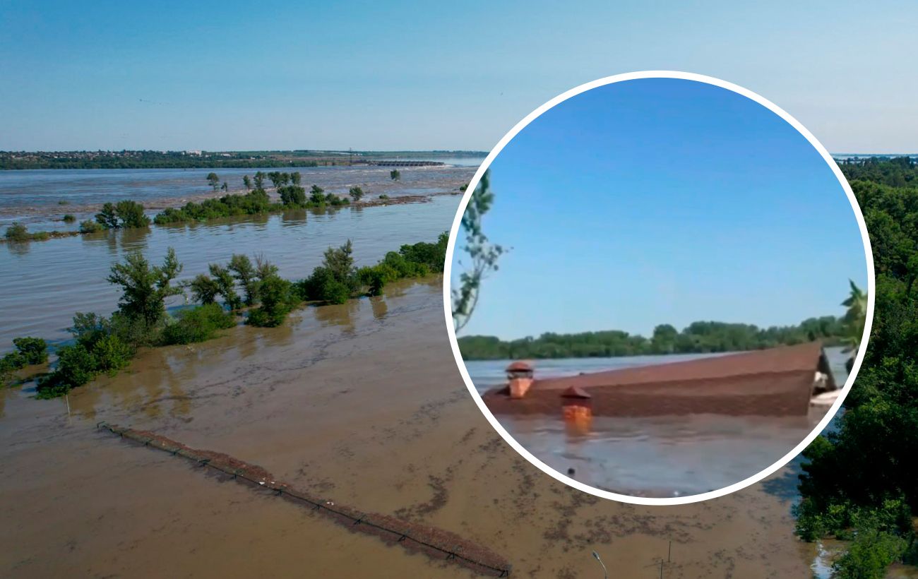 Каховская ГЭС взорвана - вода сносит дома под Херсоном | Новости РБК Украина