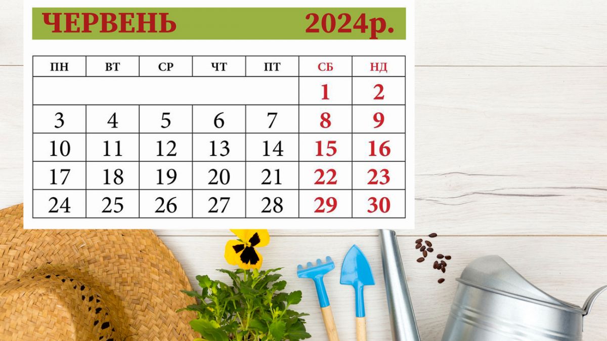 Календарь на июнь 2024