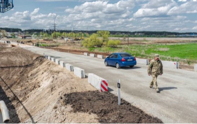 Временную переправу через реку Ирпень открыли после двух недель строительства, - Кубраков