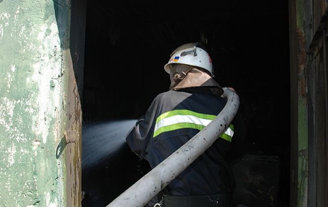 У Миколаївській обл. горіла військова частина