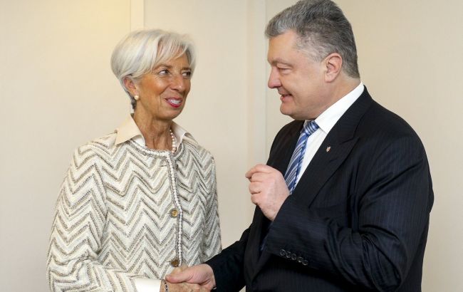 Порошенко та Лагард обговорили співпрацю України з МВФ
