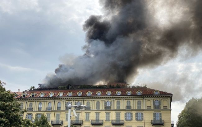 На северо-западе Италии произошел масштабный пожар в центре города