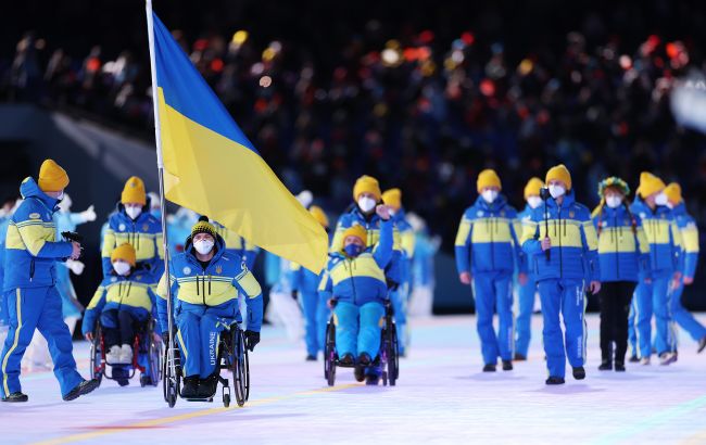 Паралимпийская сборная Украины устроила антивоенный протест в Пекине