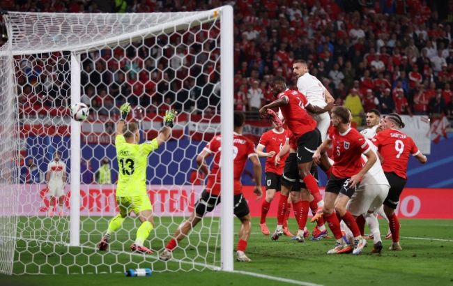 Євро-2024: Туреччина з дублем оборонця переграла збірну Австрії в 1/8 фіналу