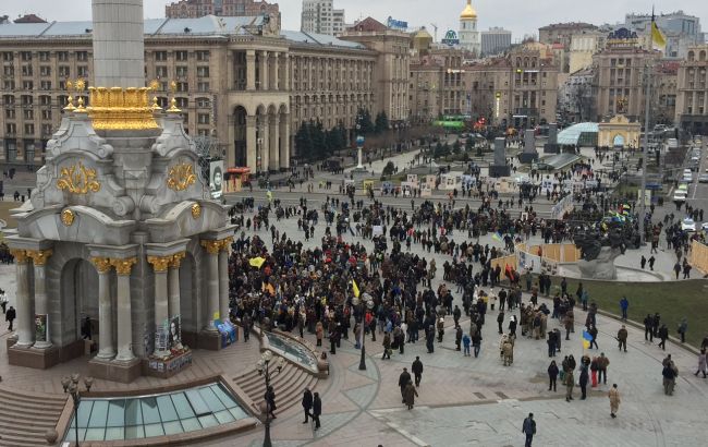 На Майдані сталася сутичка правоохоронців з протестувальниками