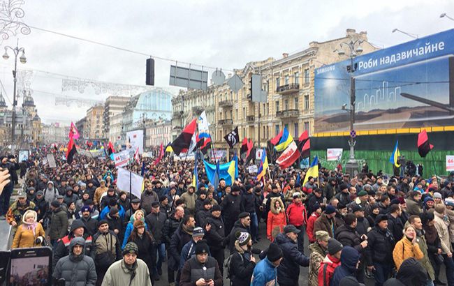 В центре Киева правоохранители усилили меры безопасности