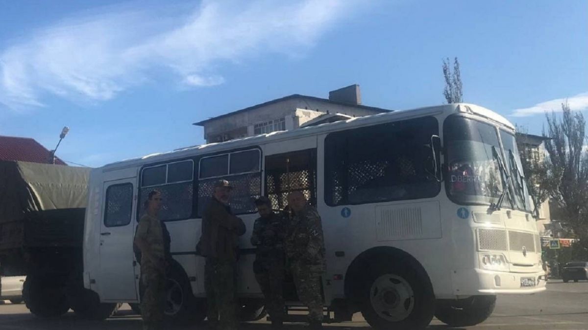 Мобилизованные военные РФ прибывают в Джанкой в Крыму - фото | РБК Украина