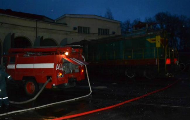 В Одессе произошел пожар в локомотивном депо