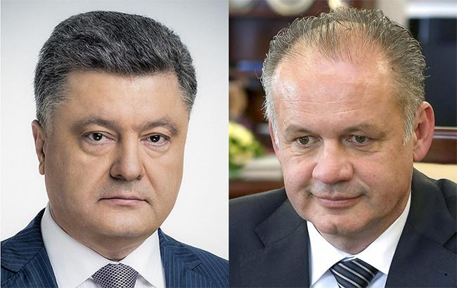 Порошенко провів телефонну розмову з президентом Словаччини