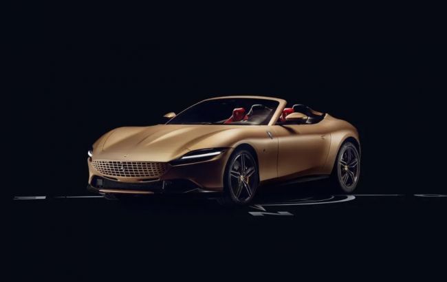 З салоном із гуми, піску та дерева: незвичний кабріолет Ferrari Roma Spider представили офіційно