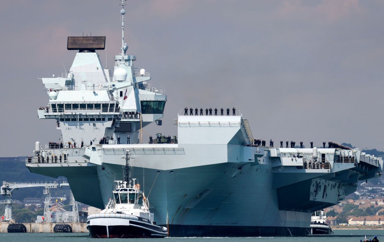 Premier British warship wrecked