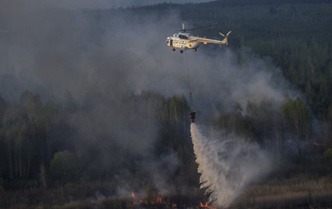 Пожар в зоне отчуждения не угрожает ЧАЭС, - ГСЧС